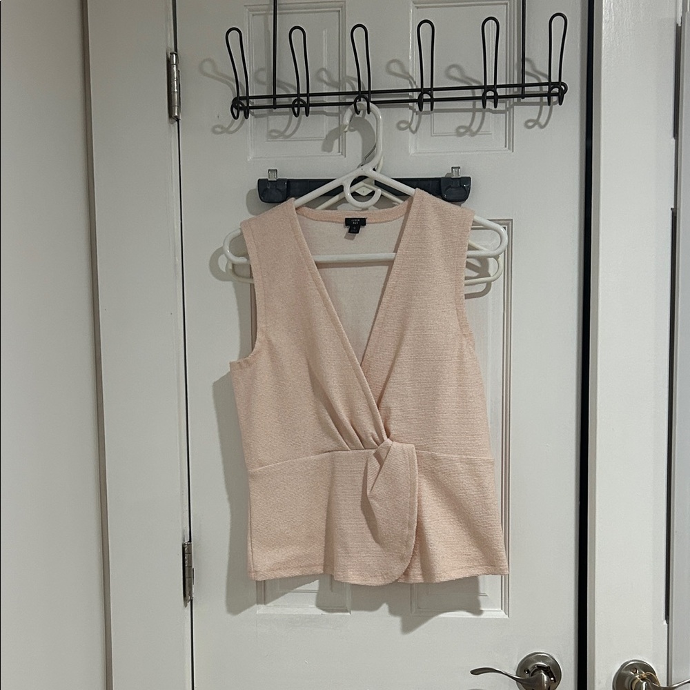 J. Crew Blush Sleeveless Blouse